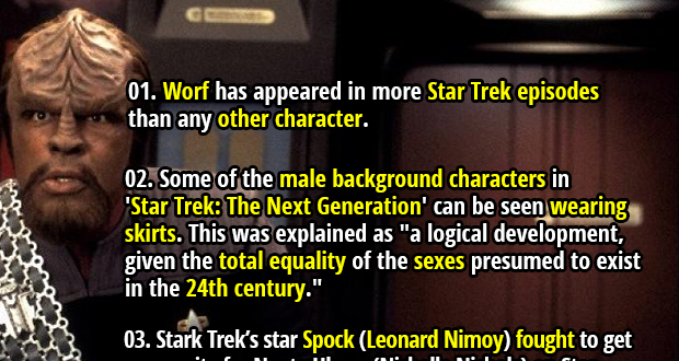 87 SciFi Facts About Star Trek For the Hardcore Trekkies | Fact Republic