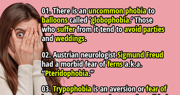 27 Odd Phobias You Won’t Believe Are Real - Fact Republic