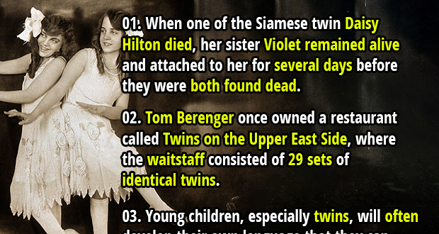 Twin Phenomena: 20 Intriguing Facts About Twins From Across The Globe 