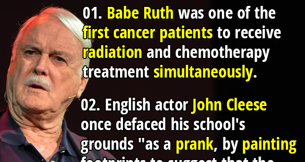 35 Random Facts With No Predictable Pattern (Part 58) - Fact Republic